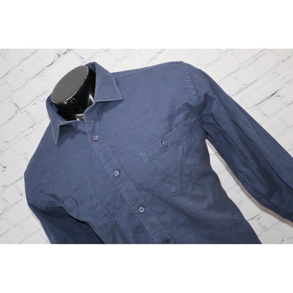 UNTUCKit Shirt Mens XL Blue Long Sleeve Button Up Relaxed Fit Cotton **